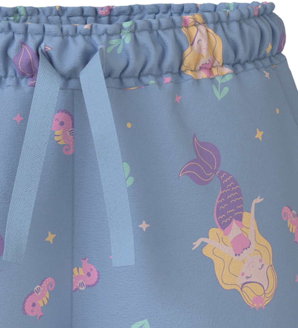 Name It Shorts - NmfVigga - Chambray Blue/Mermaids