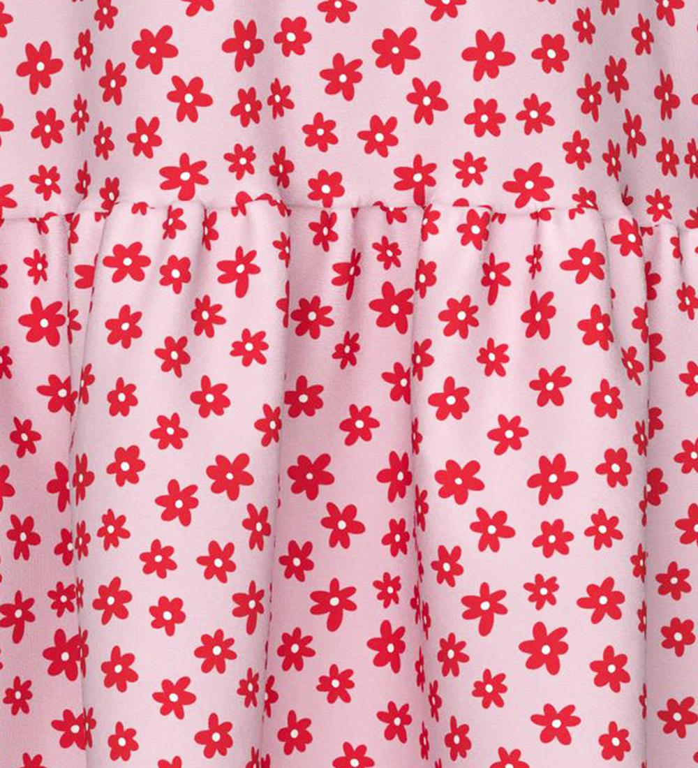Name It Kjole - NkfVigga Caspl - Parfait Pink/Red flowers
