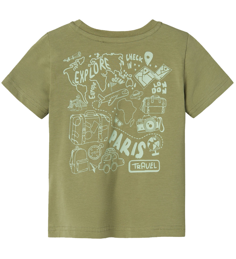 Name It T-shirt - NmmJasu - Oil Green