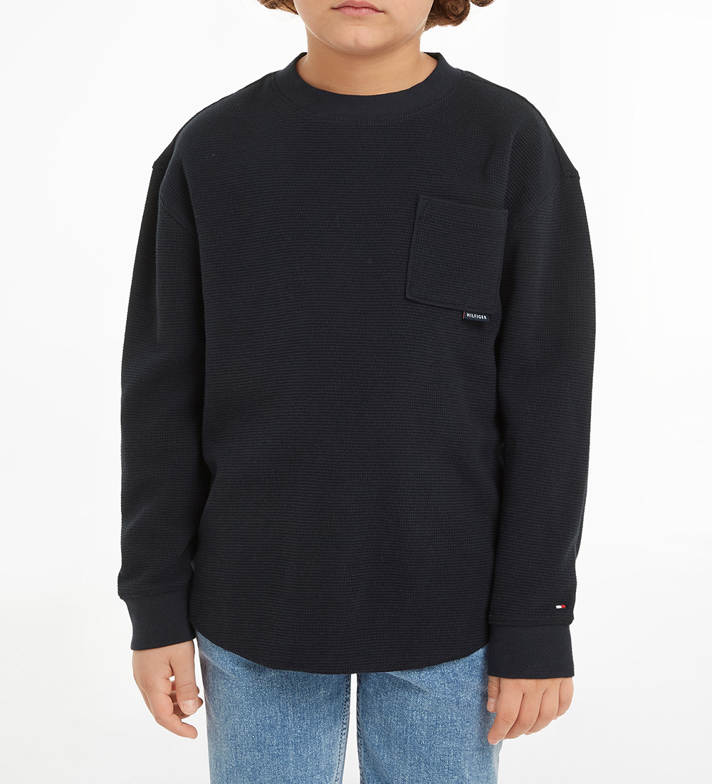 Tommy Hilfiger Bluse - Monotype - Desert Sky