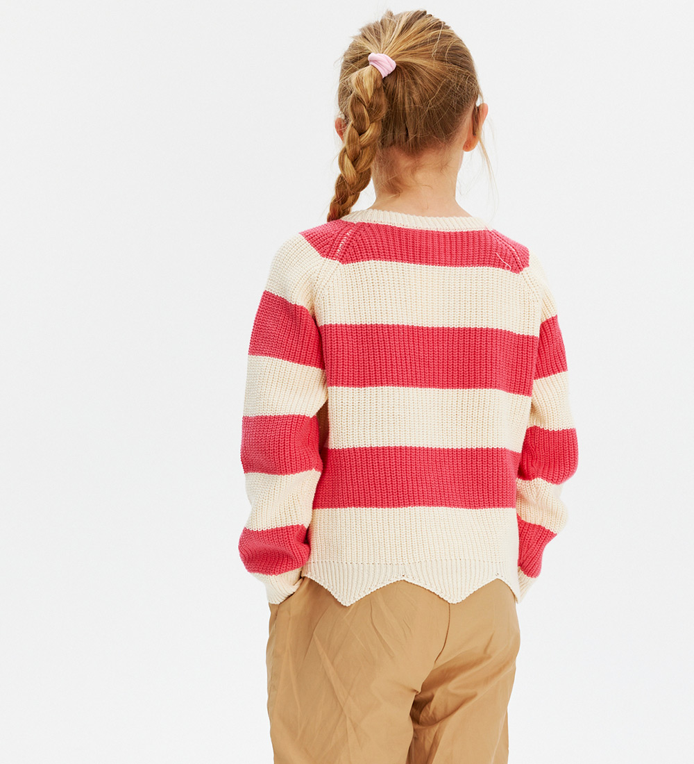 The New Bluse - Strik - Rib - TnOlly - Geranium