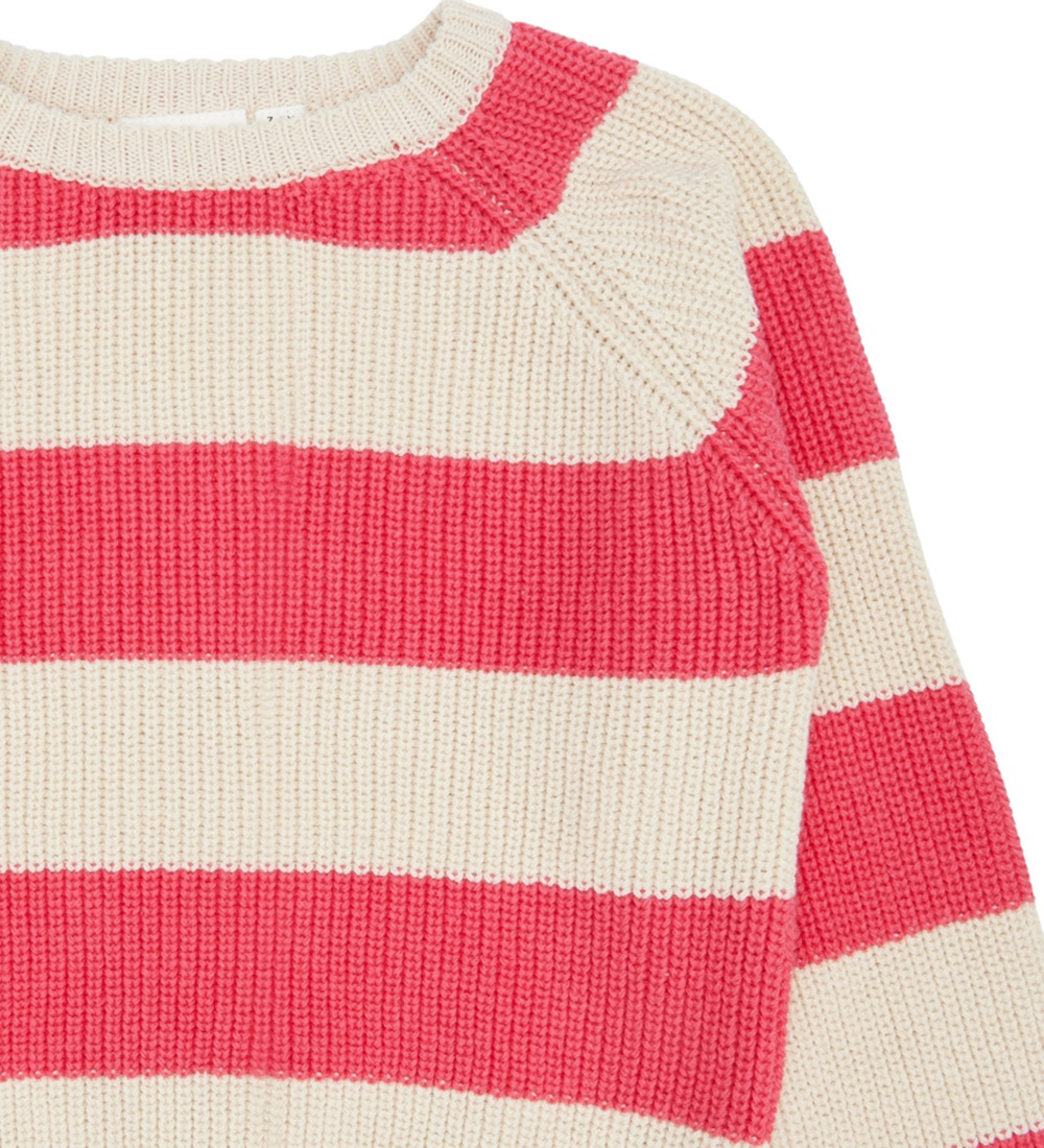 The New Bluse - Strik - Rib - TnOlly - Geranium