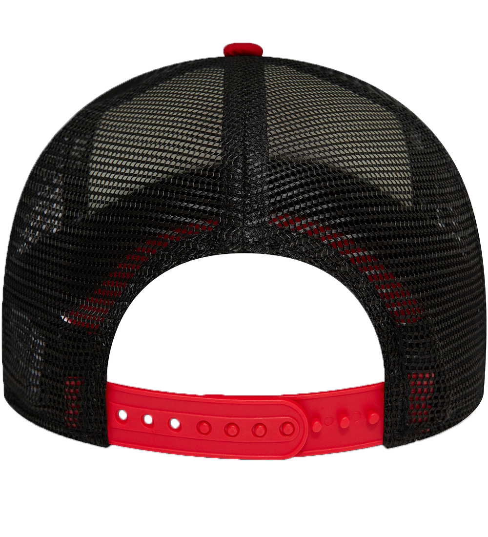 New Era Kasket - Trucker - Rød/Sort/hvid