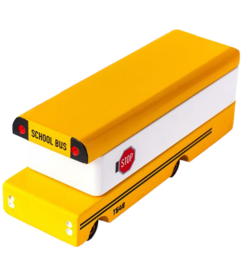Candylab Bil - 13,5 cm - Skolebus
