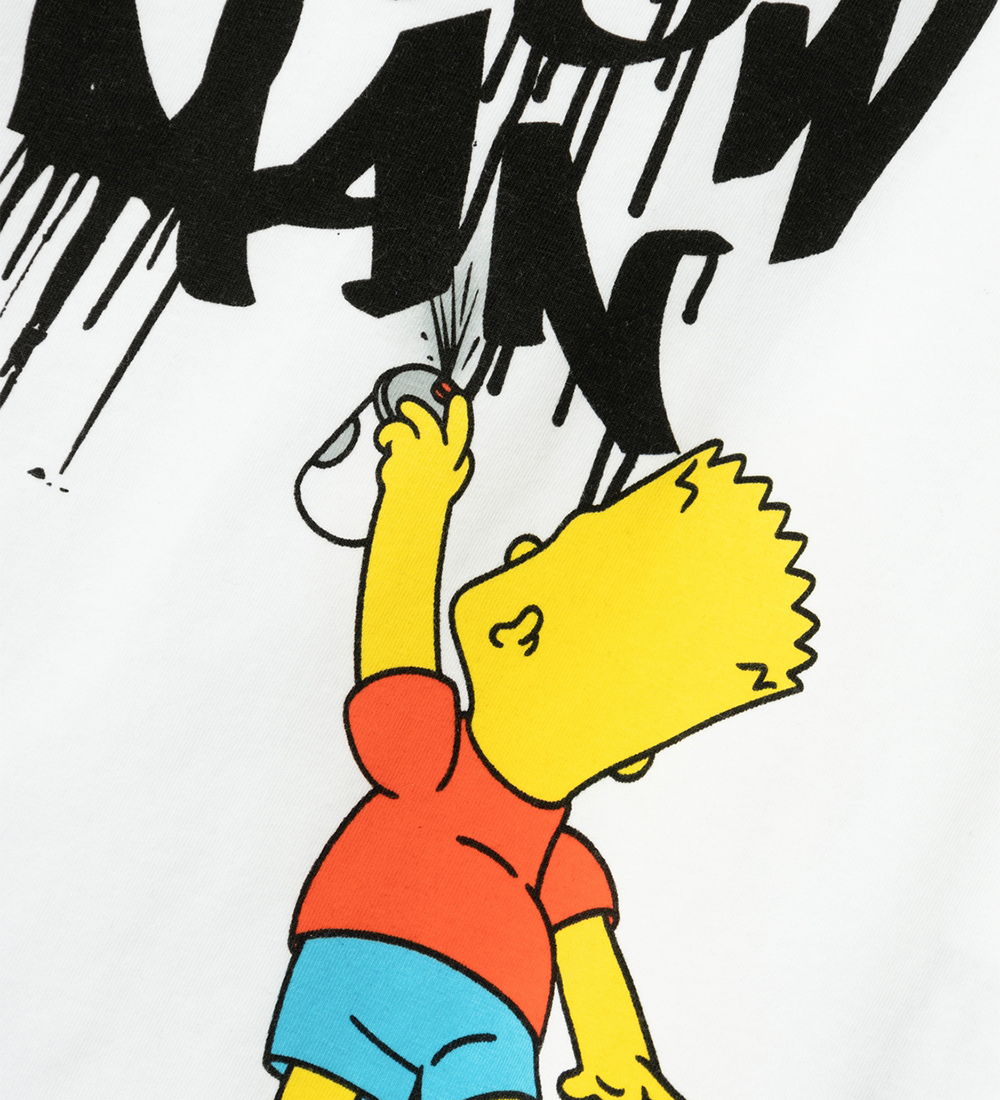 Name It T-Shirt - NkmMilas Simpsons - Bright White