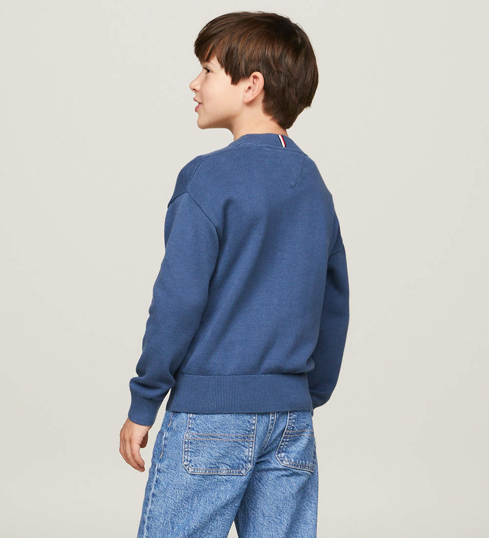 Tommy Hilfiger Bluse - Strik - Essential - Aegean Sea
