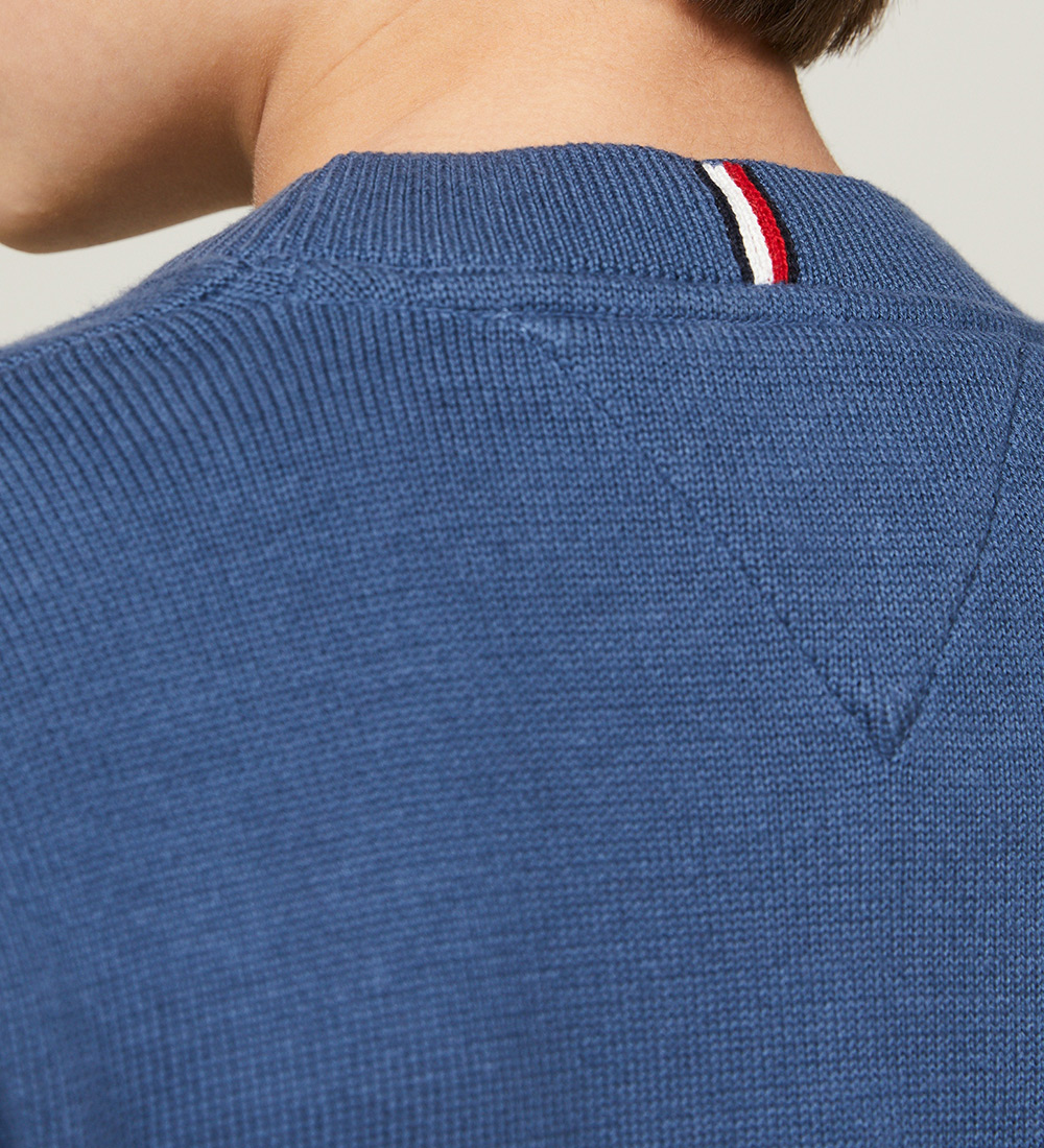 Tommy Hilfiger Bluse - Strik - Essential - Aegean Sea