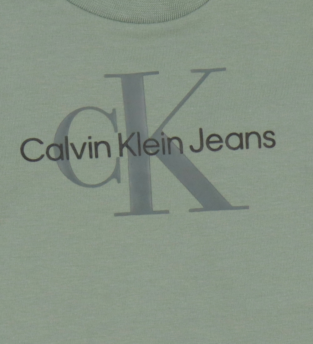 Calvin Klein Bluse - Monogram - Meteor Green
