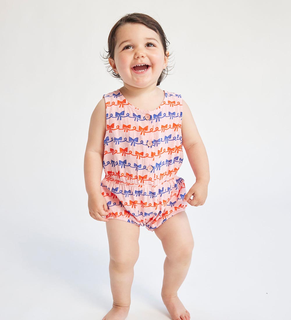 Bobo Choses Sommerdragt - Ribbon Bow - Pink