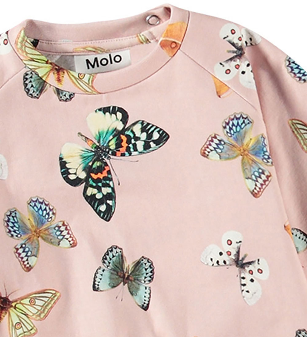 Molo Sweatshirt - Disc - Blush Papillions