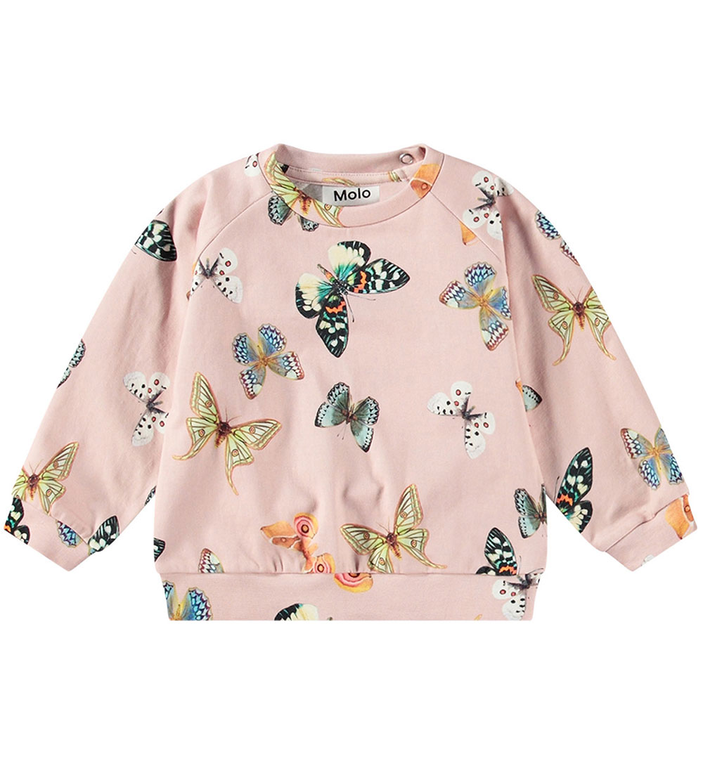 Molo Sweatshirt - Disc - Blush Papillions