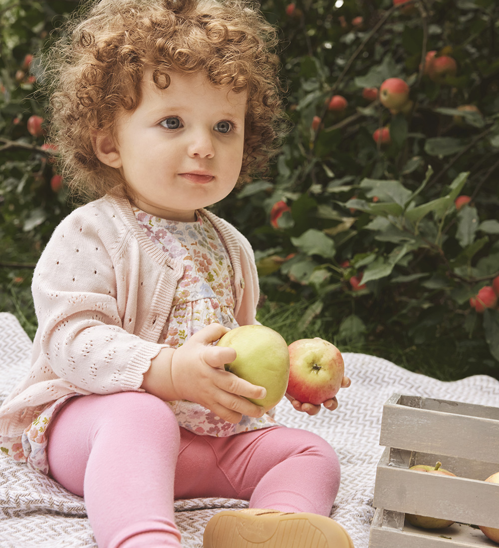 Hust and Claire Cardigan - Strik - Cillja - Icy Pink m. Hulmønst