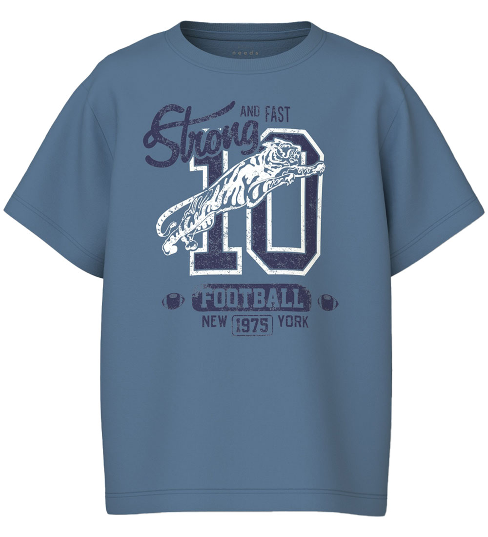 Name It T-shirts - 2-pak - NkmVagno - Coronet Blue/Jet Stream m.