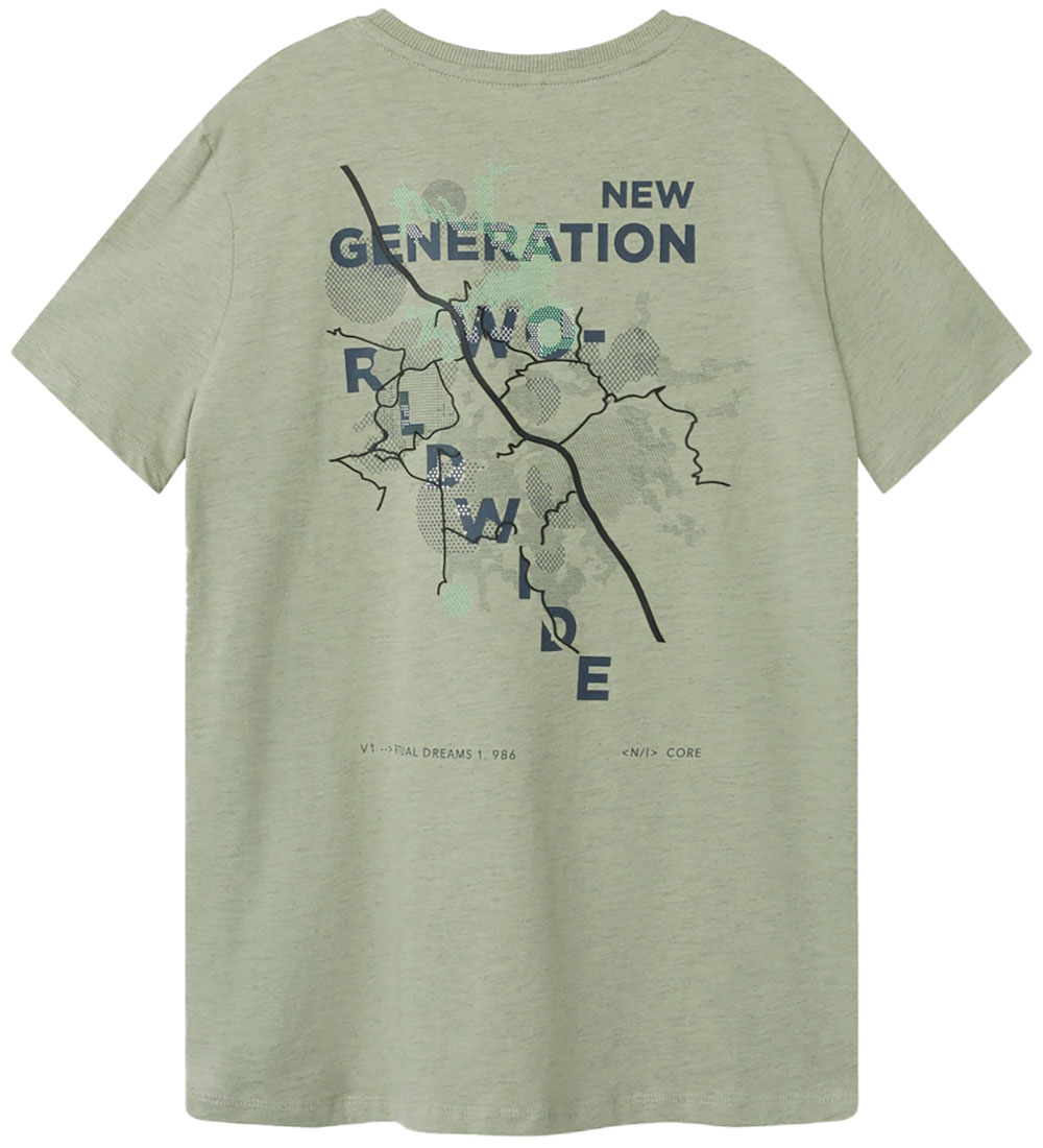 Name It T-shirt - NkmKendjo - Seagrass m. Print