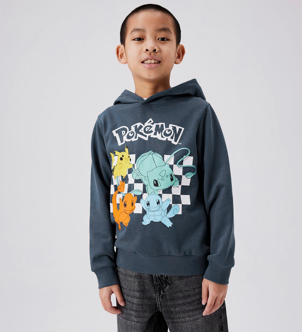 Name It Hættetrøje - Noos - NkmJister Pokemon - Dark Denim