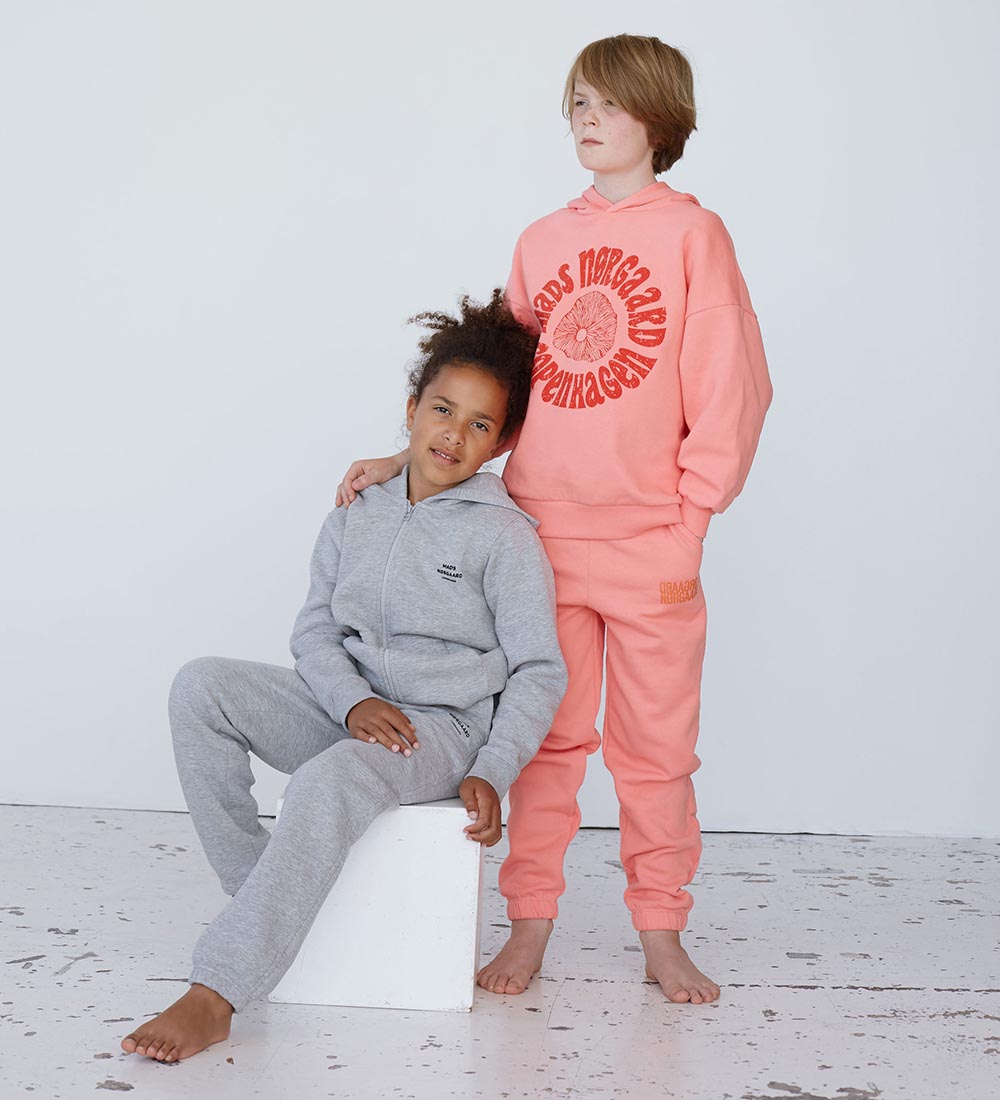 Mads Nørgaard Sweatpants -  Standard Pello - Grey Melange