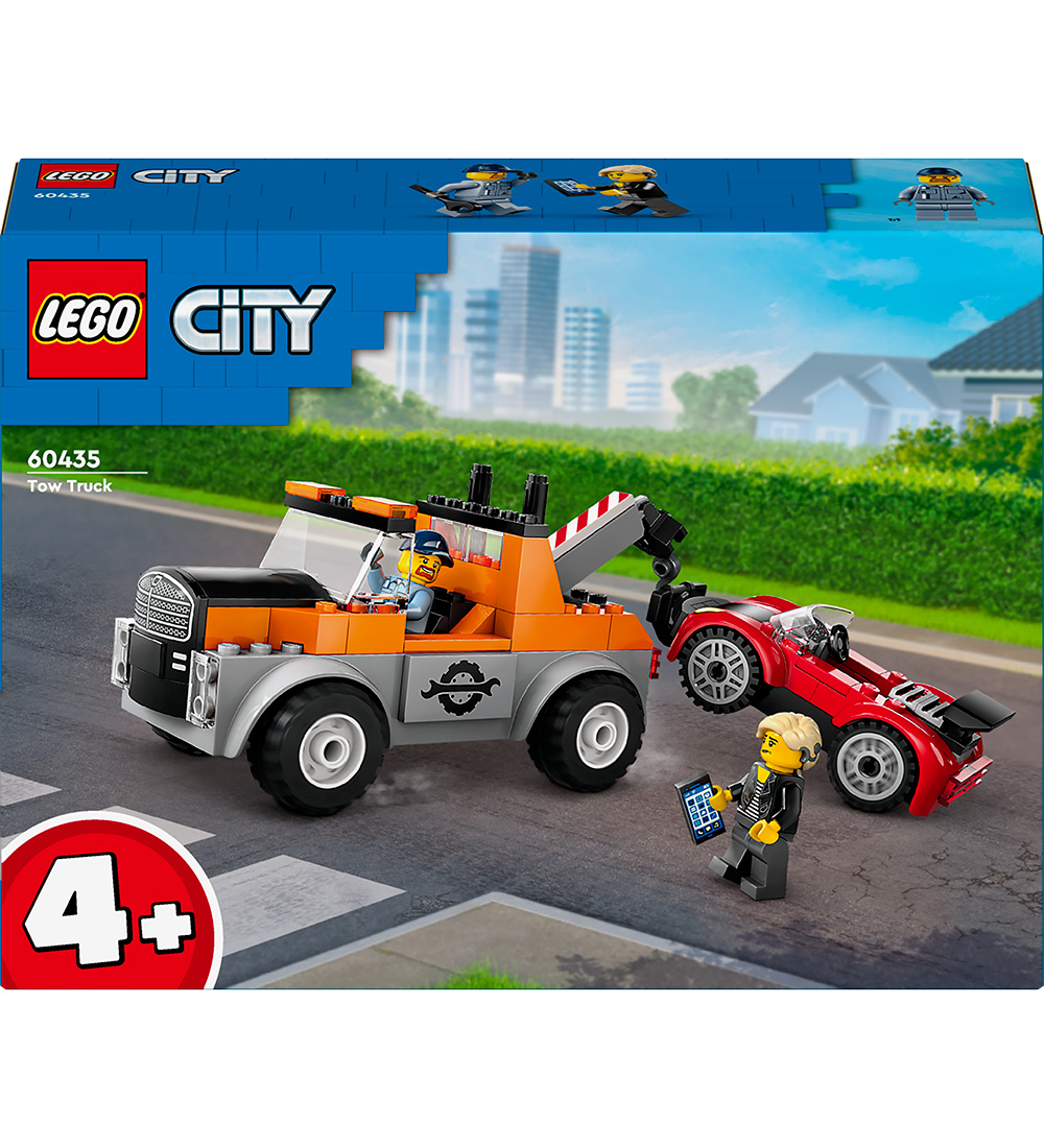 LEGO® City - Kranvogn Og Sportsvogns Reparation 60435 - 101 Dele