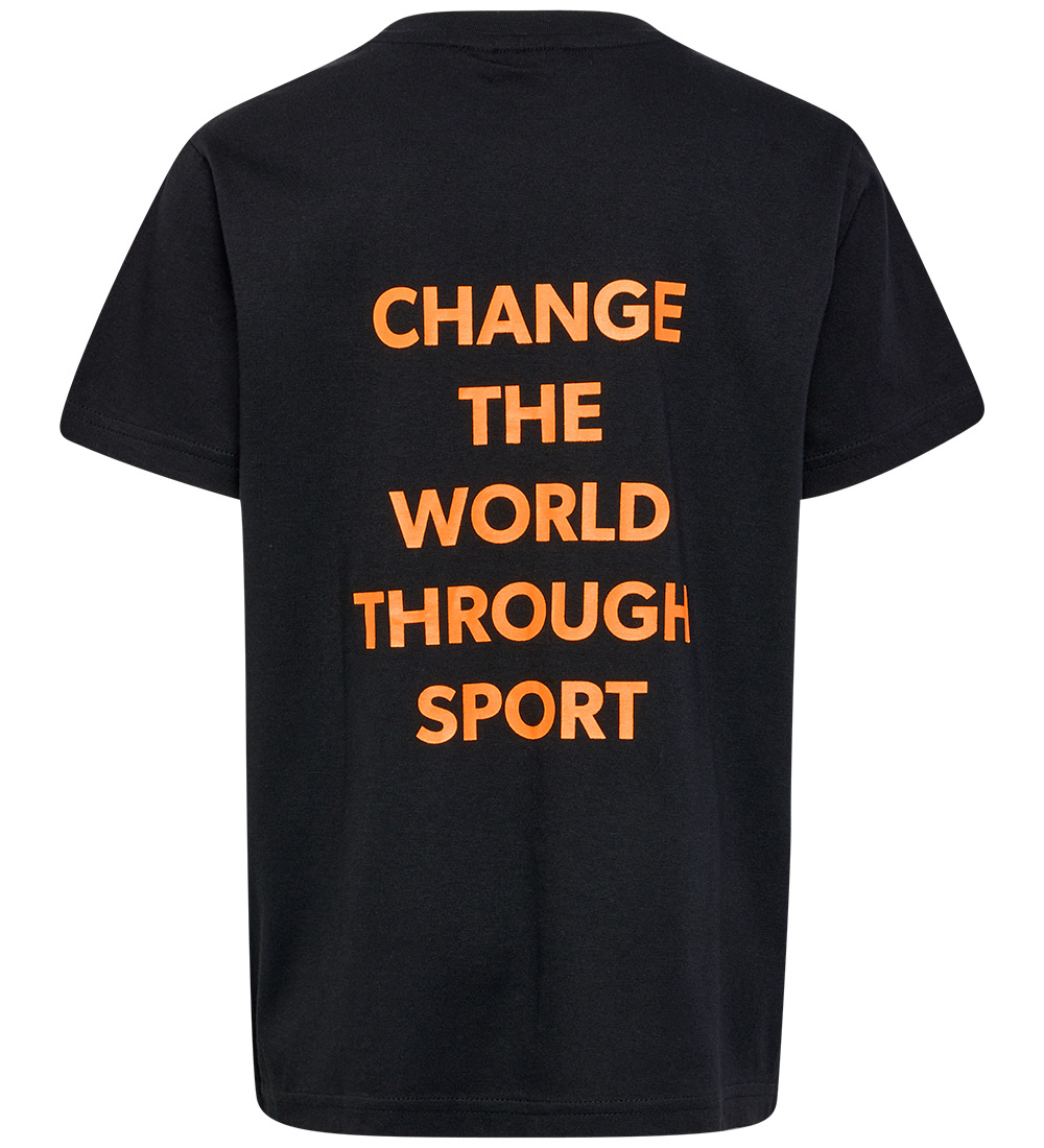 Hummel T-Shirt - hmlTex - Sort m. Print