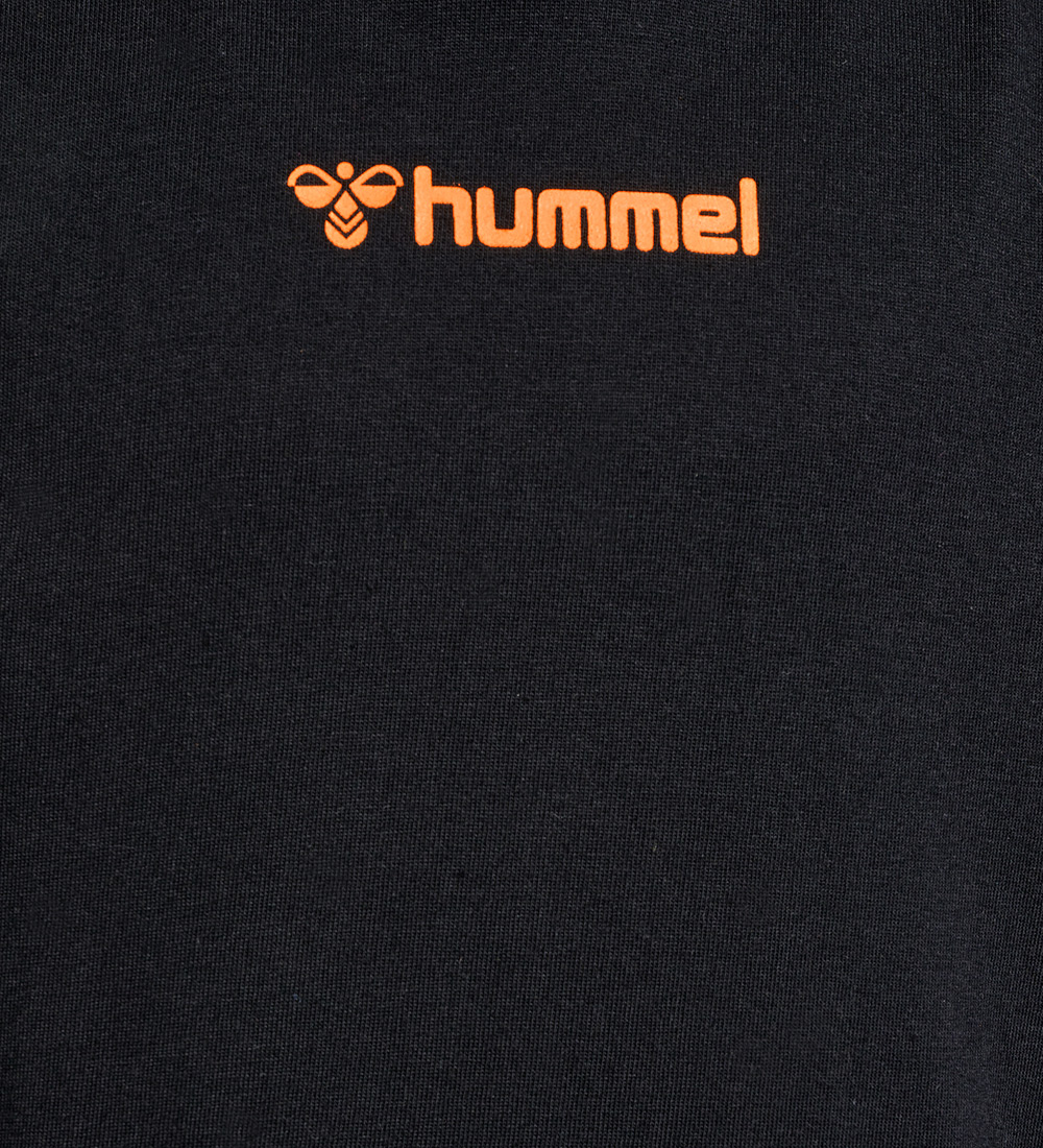 Hummel T-Shirt - hmlTex - Sort m. Print