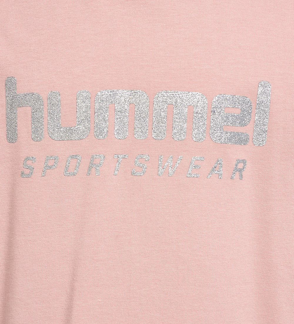 Hummel T-Shirt - hmlChilli - Adobe Rose m. Glimmerlogo