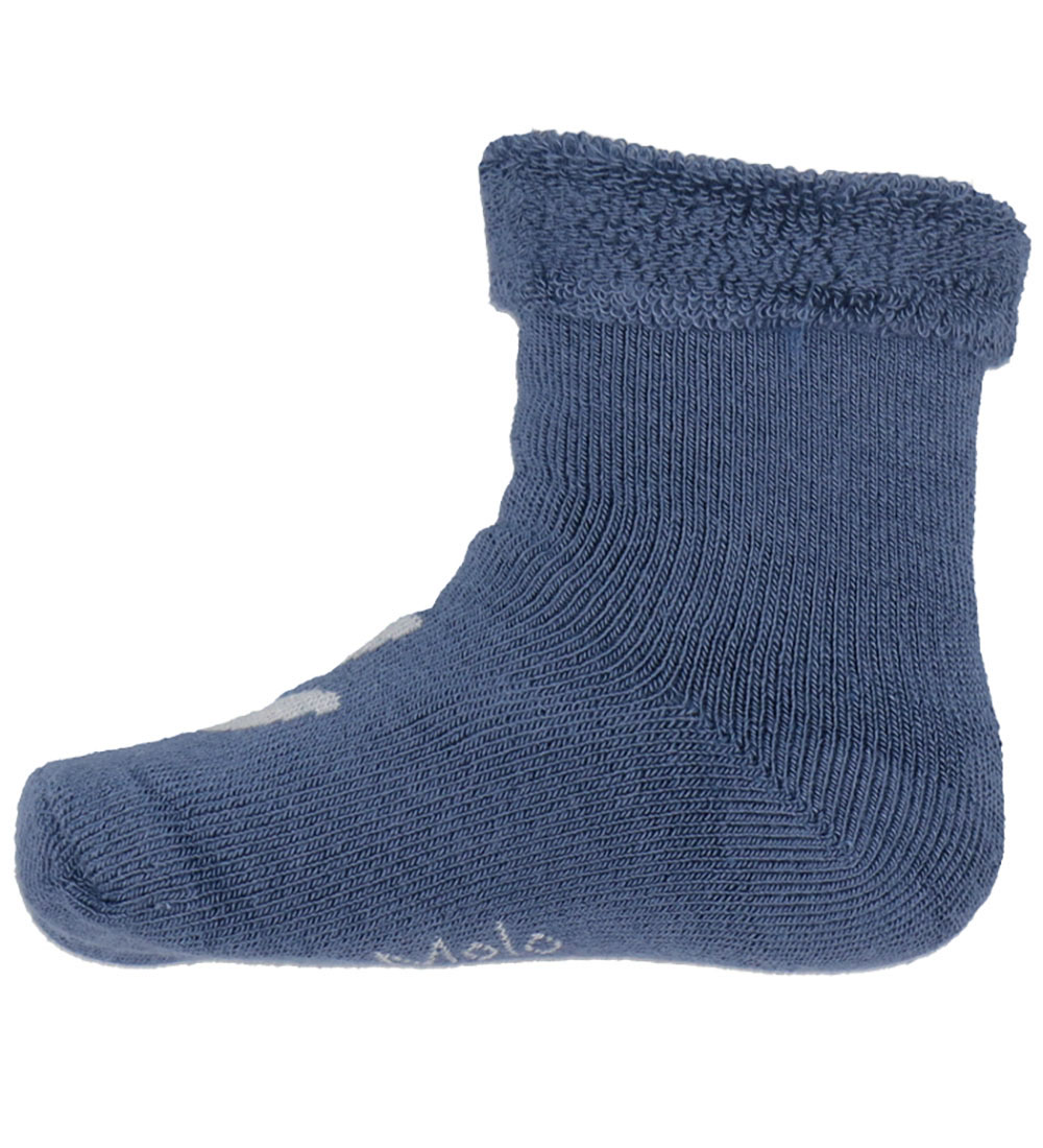 Molo Strømper - Bambus - 2-pak - Nodda - Dusty Blue
