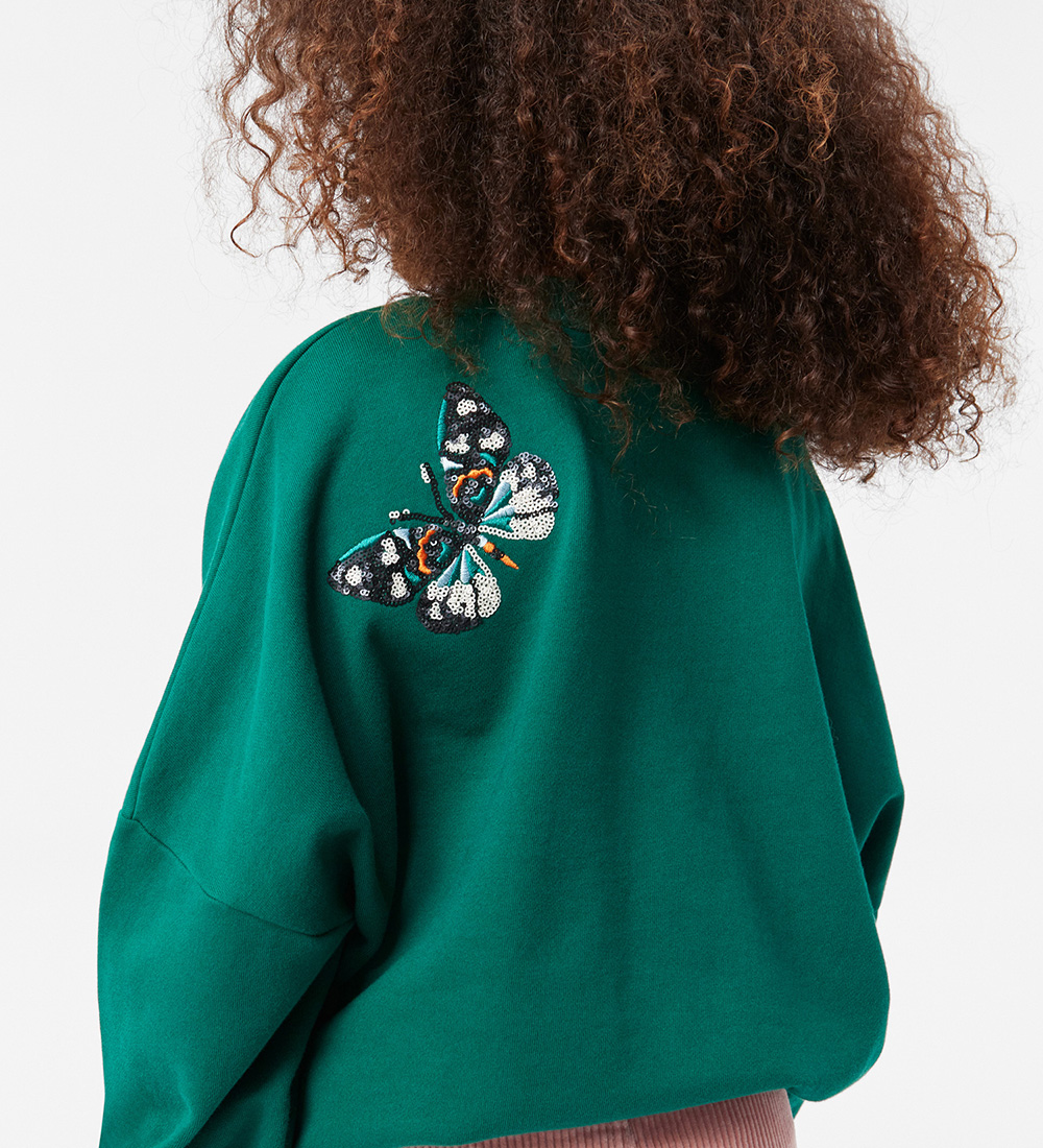 Molo Sweatshirt - Marika - Aventurine m. Palietter