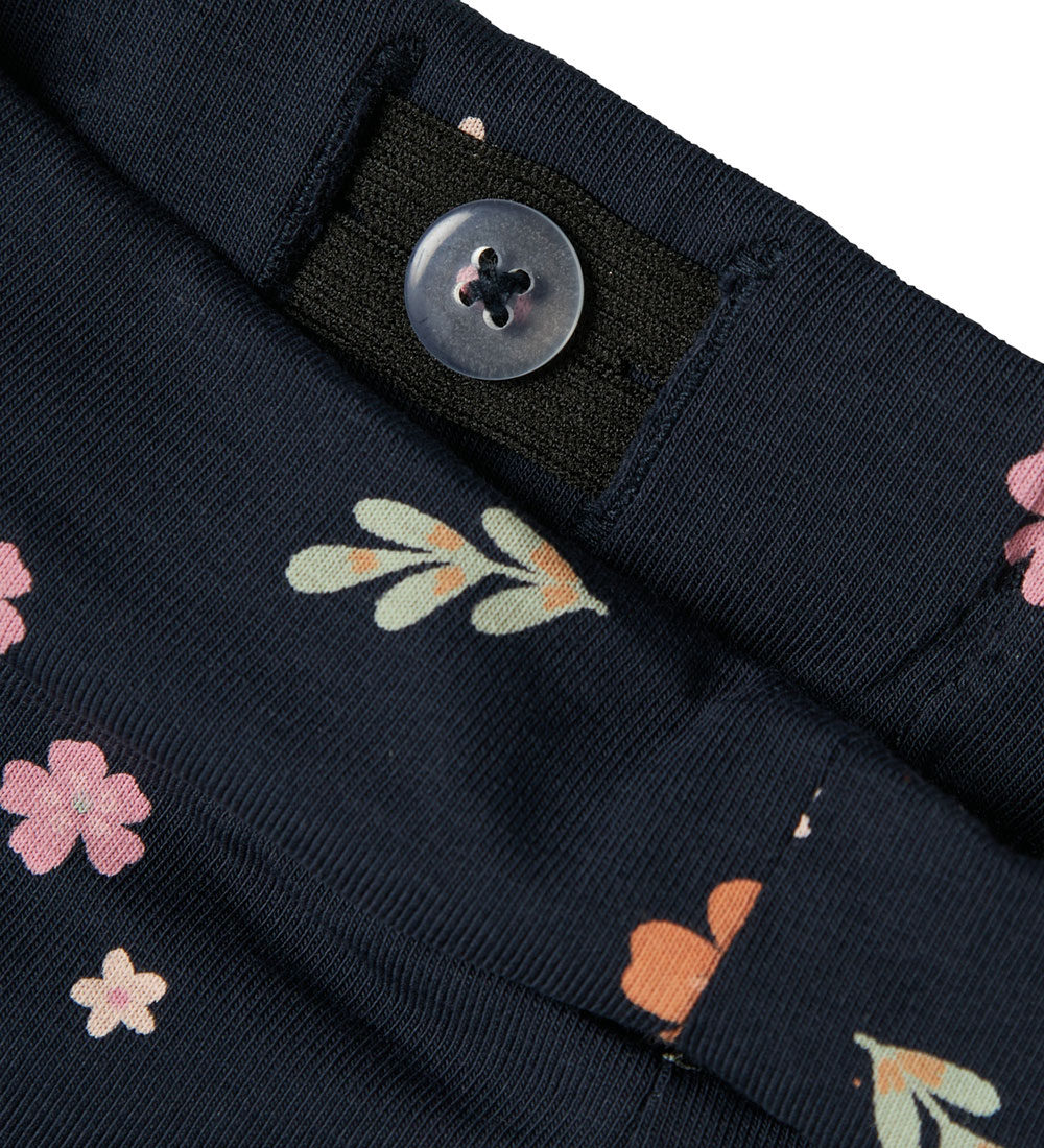 Name It Bukser - NbfVandora - Dark Sapphire/Small Flower