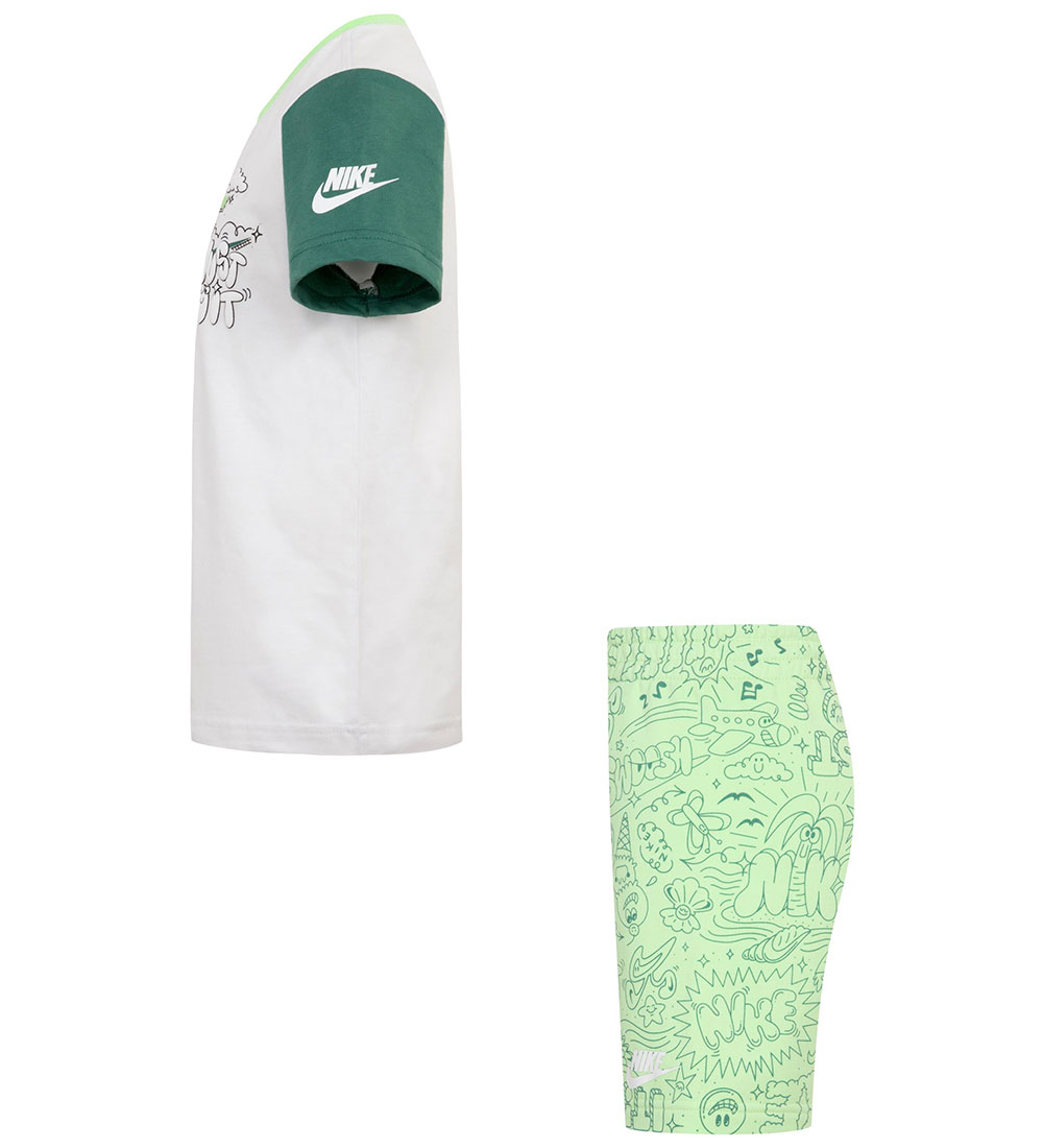 Nike Shortssæt - Shorts/T-shirt - Vapor Green