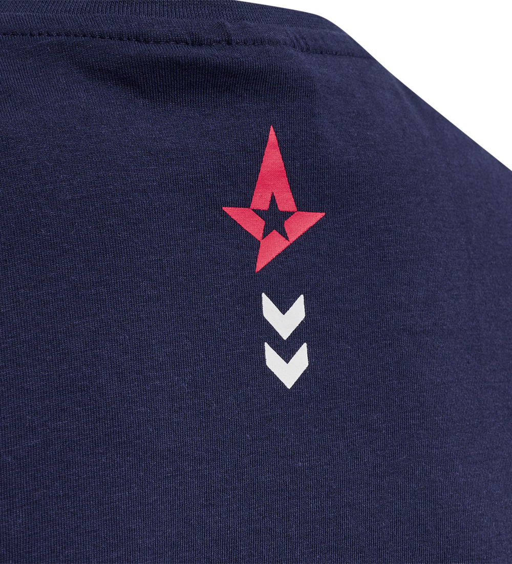 Hummel T-shirt - Astralis 21/22 - Marine m. Print