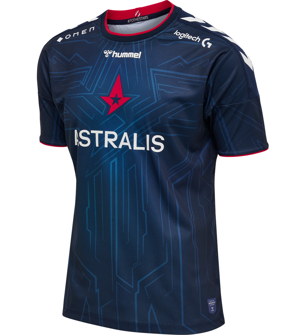 Hummel T-shirt - Astralis 21/22 Game Jersey - Marine/Sponsor