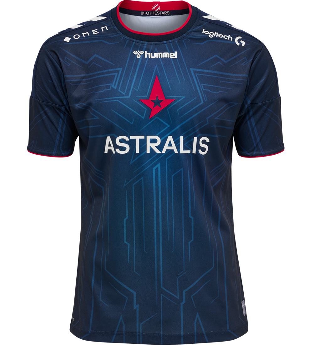 Hummel T-shirt - Astralis 21/22 Game Jersey - Marine/Sponsor