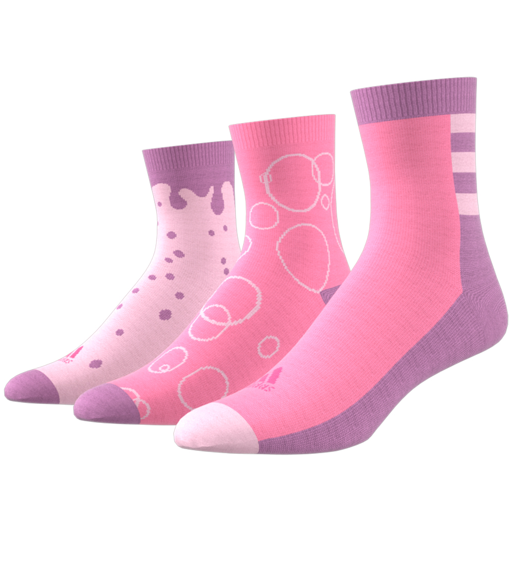 adidas Performance Strømper - 3-pak - Rosa/Lilla