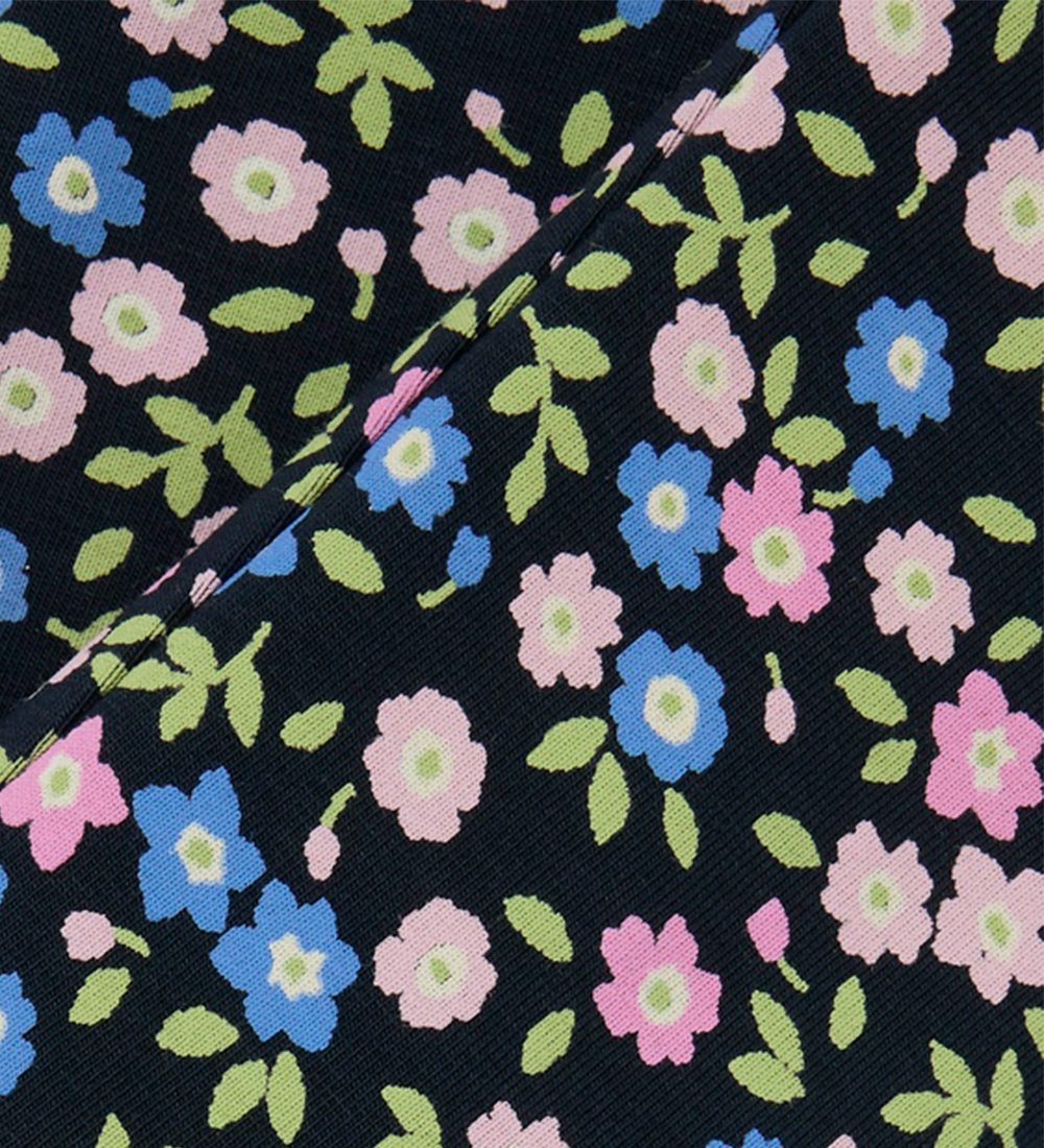 Name It Leggings - NmfVivian - Dark Sapphire/Small Flowers