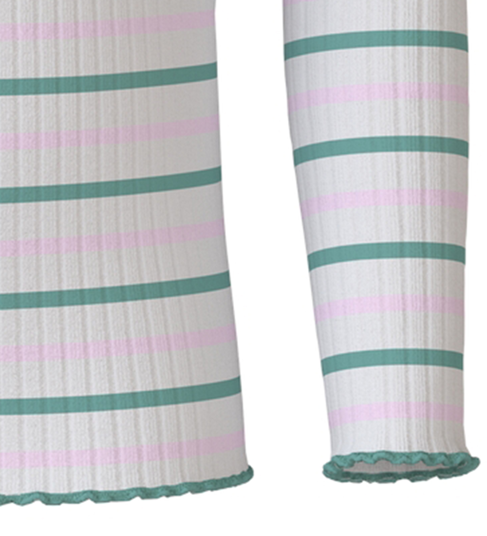 Name It Bluse - Rib - NmfVemma - Jet Stream/Festival Bloom/Was