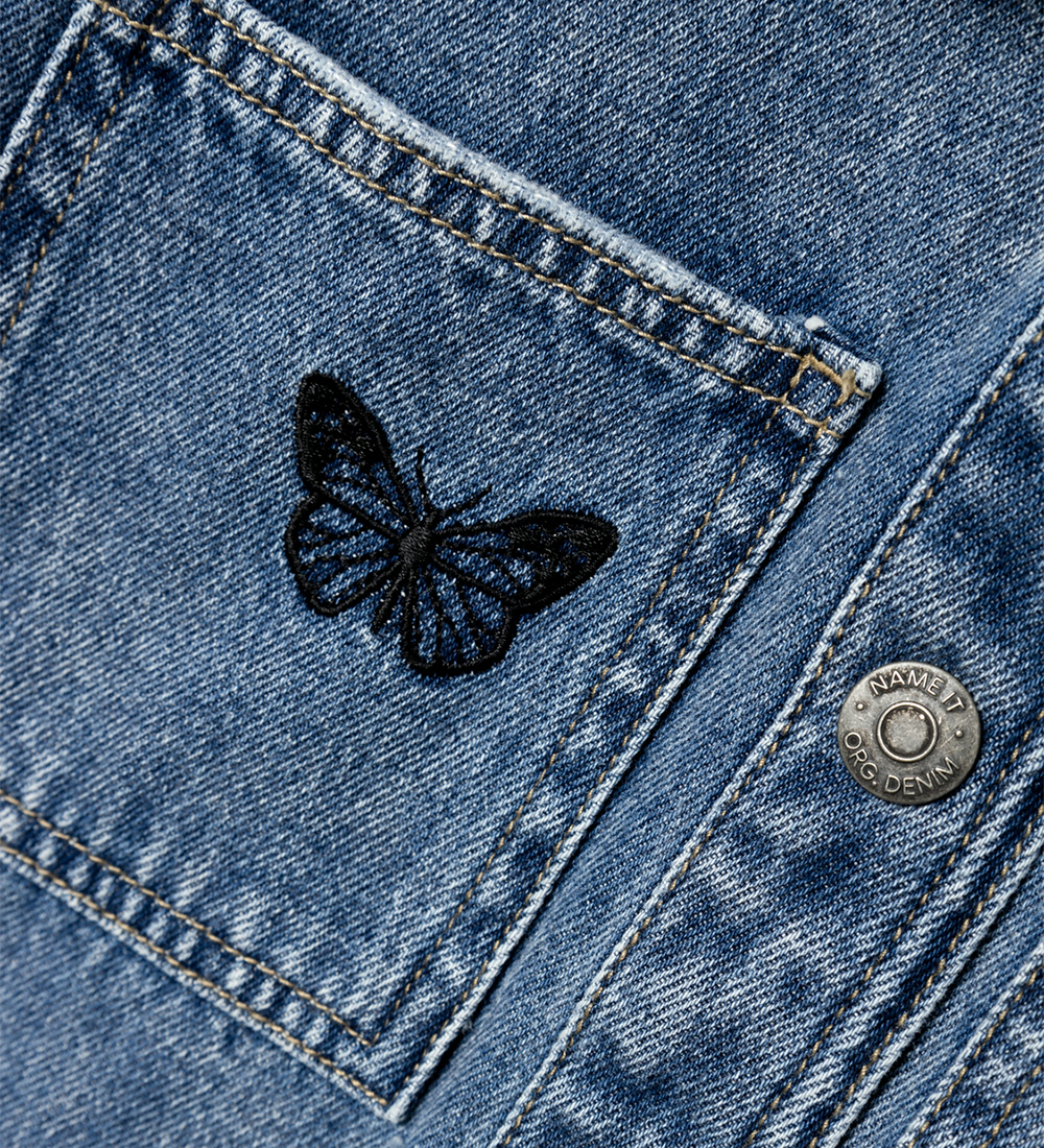 Name It Denimjakke - NkfElly - Medium Blue Denim