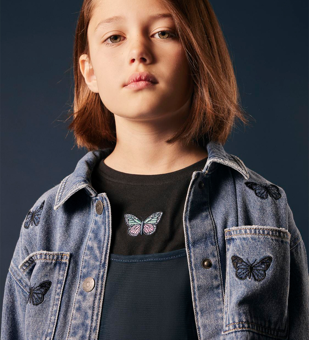 Name It Denimjakke - NkfElly - Medium Blue Denim