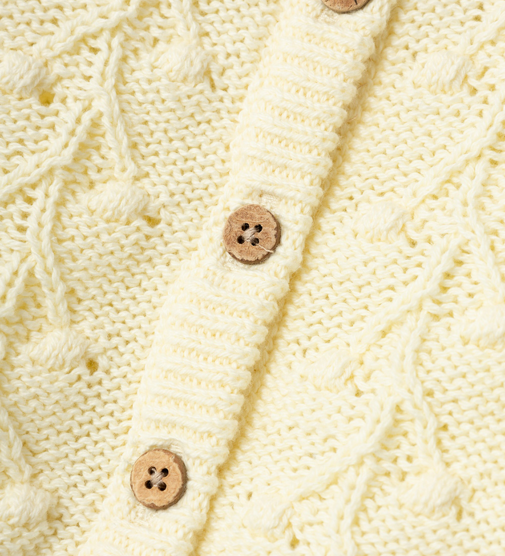 Lil Atelier Cardigan - Strik - NbfKaja - Lemon Icing