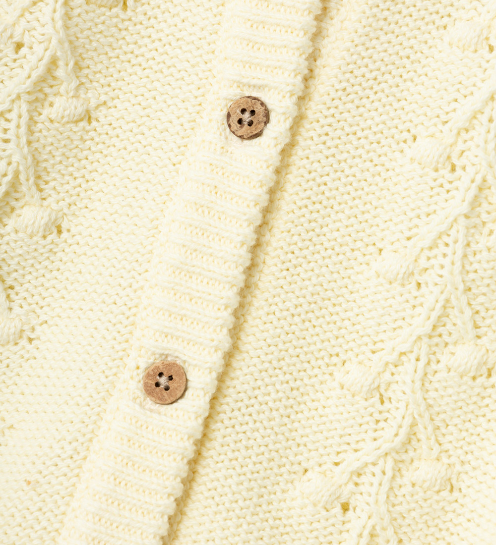 Lil Atelier Cardigan - Strik - NmfKaja - Lemon Icing