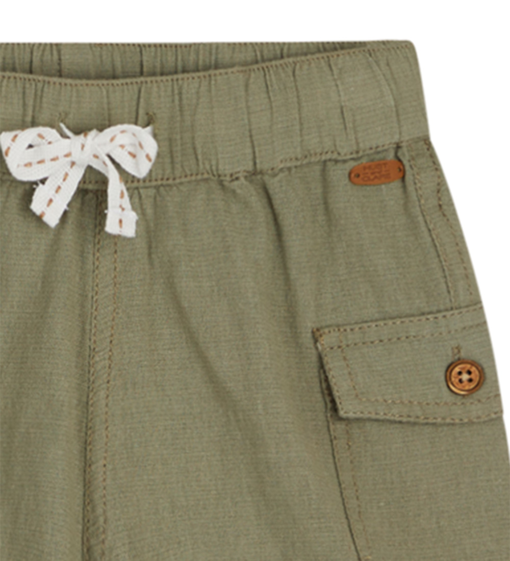 Hust and Claire Shorts - Bomuld/Hør - Hakon - Seagrass