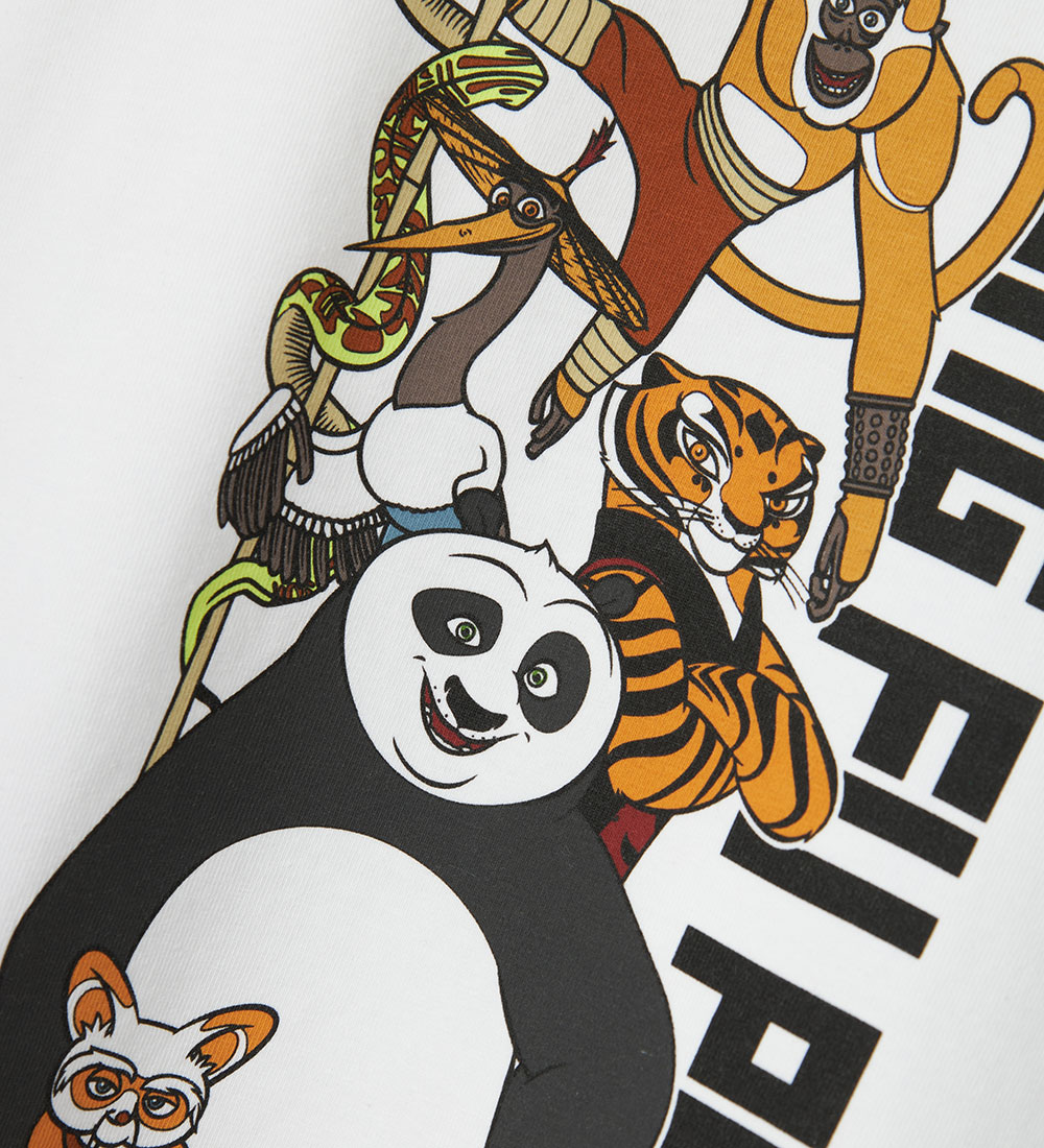 Name It T-shirt - NmmJac Kung Fu Panda - Bright White/Vertical T