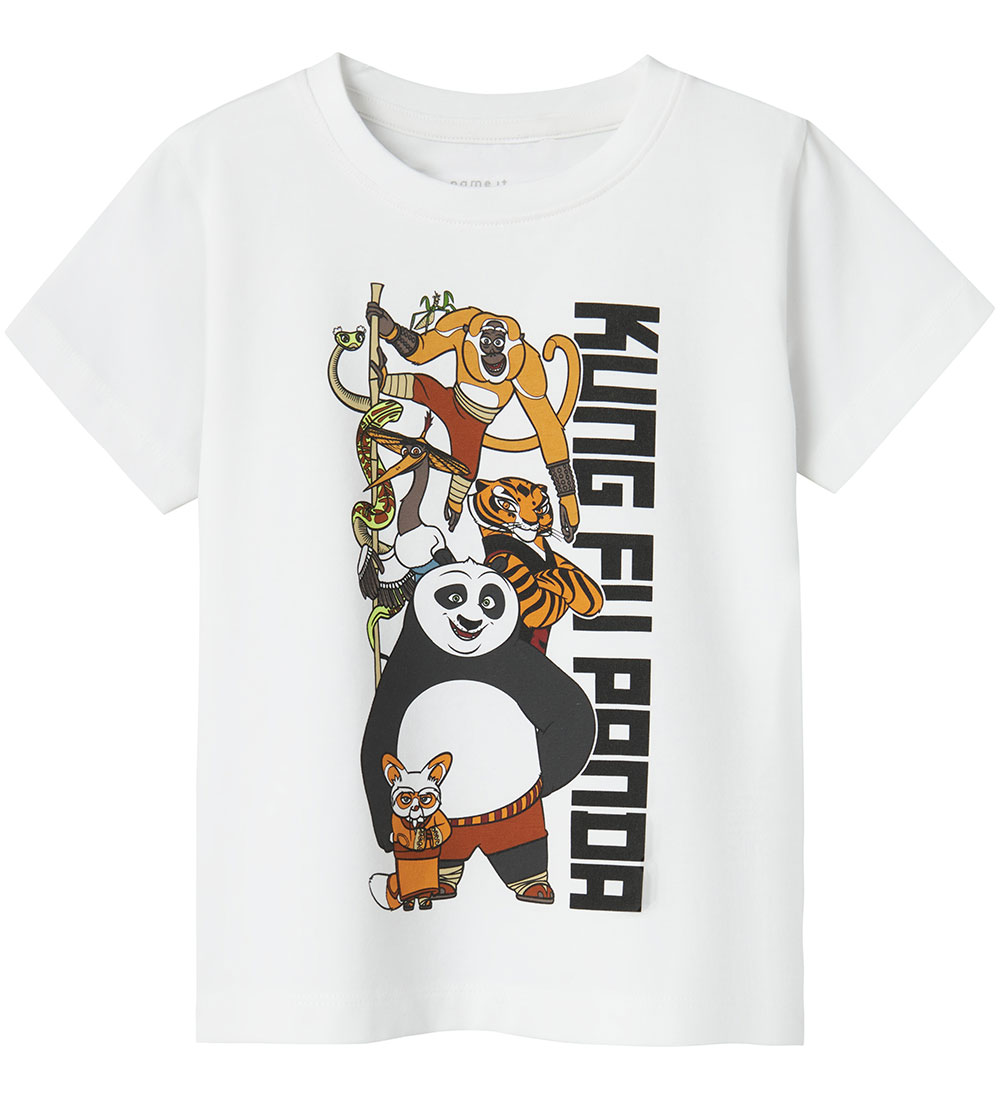 Name It T-shirt - NmmJac Kung Fu Panda - Bright White/Vertical T