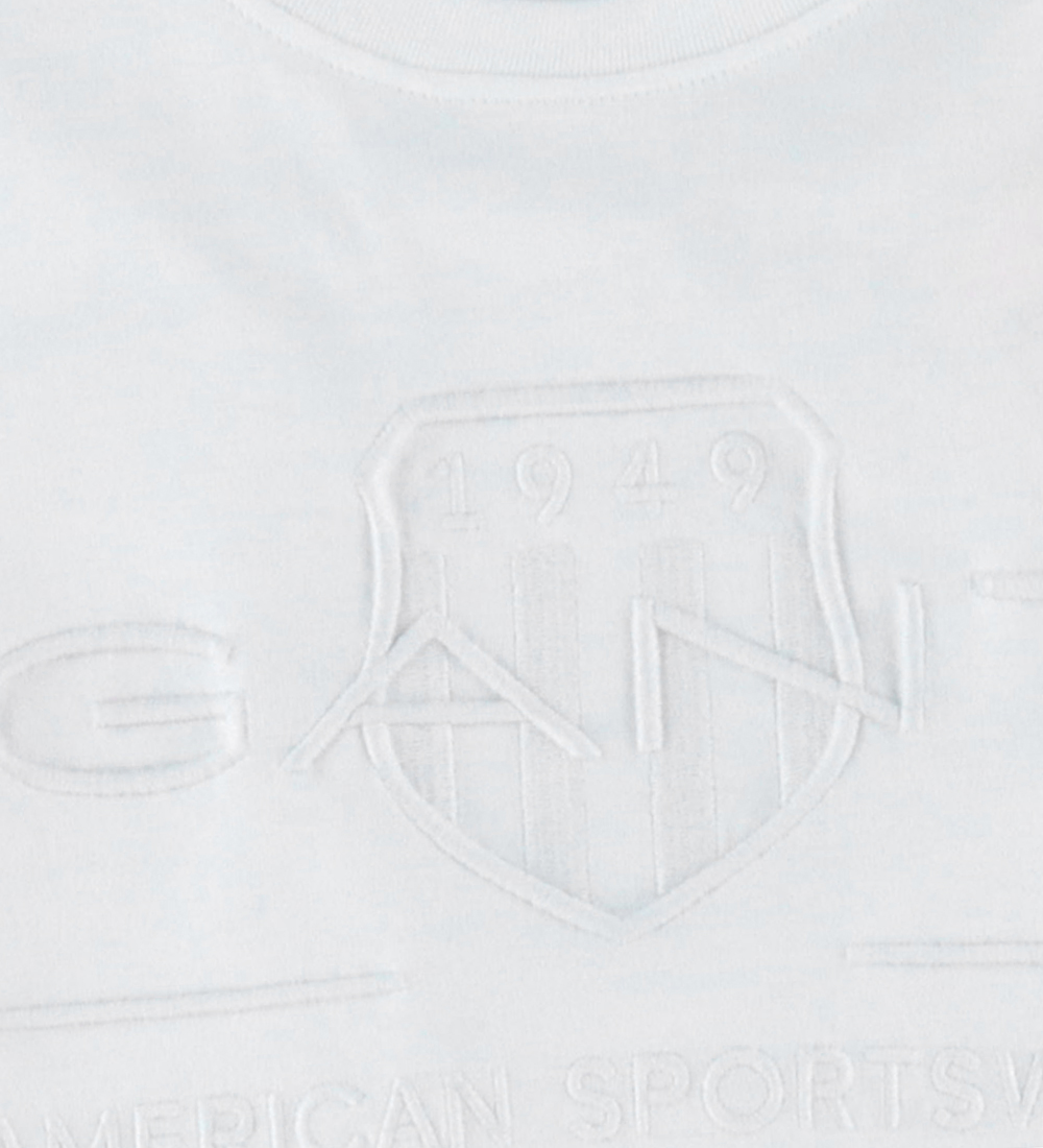 GANT T-shirt - Tonal - Hvid