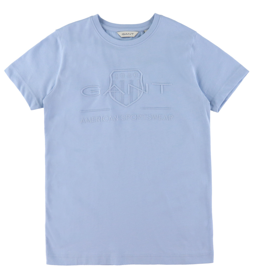 GANT T-shirt - Tonal - Fresh Blue
