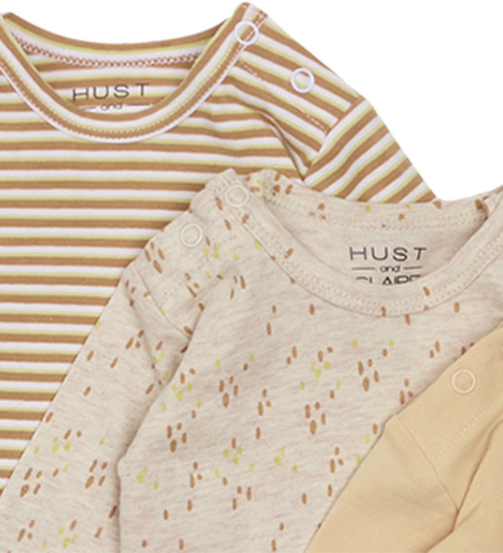 Hust and Claire Bluse - 3-pak - Amar - Wheat Melange