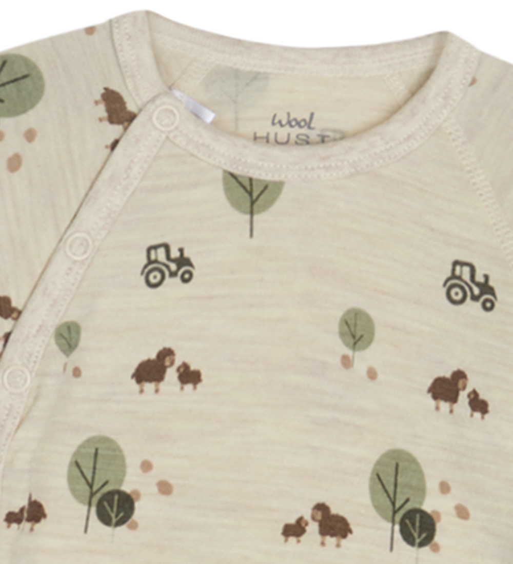 Hust and Claire Slå-om Body l/æ - Uld - Bia - Seagrass