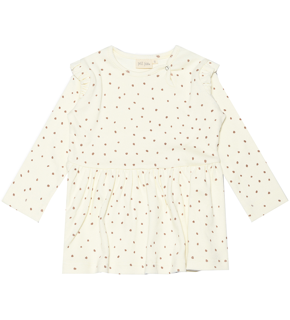 Petit Piao Kjole - Rib - Modal - Off White