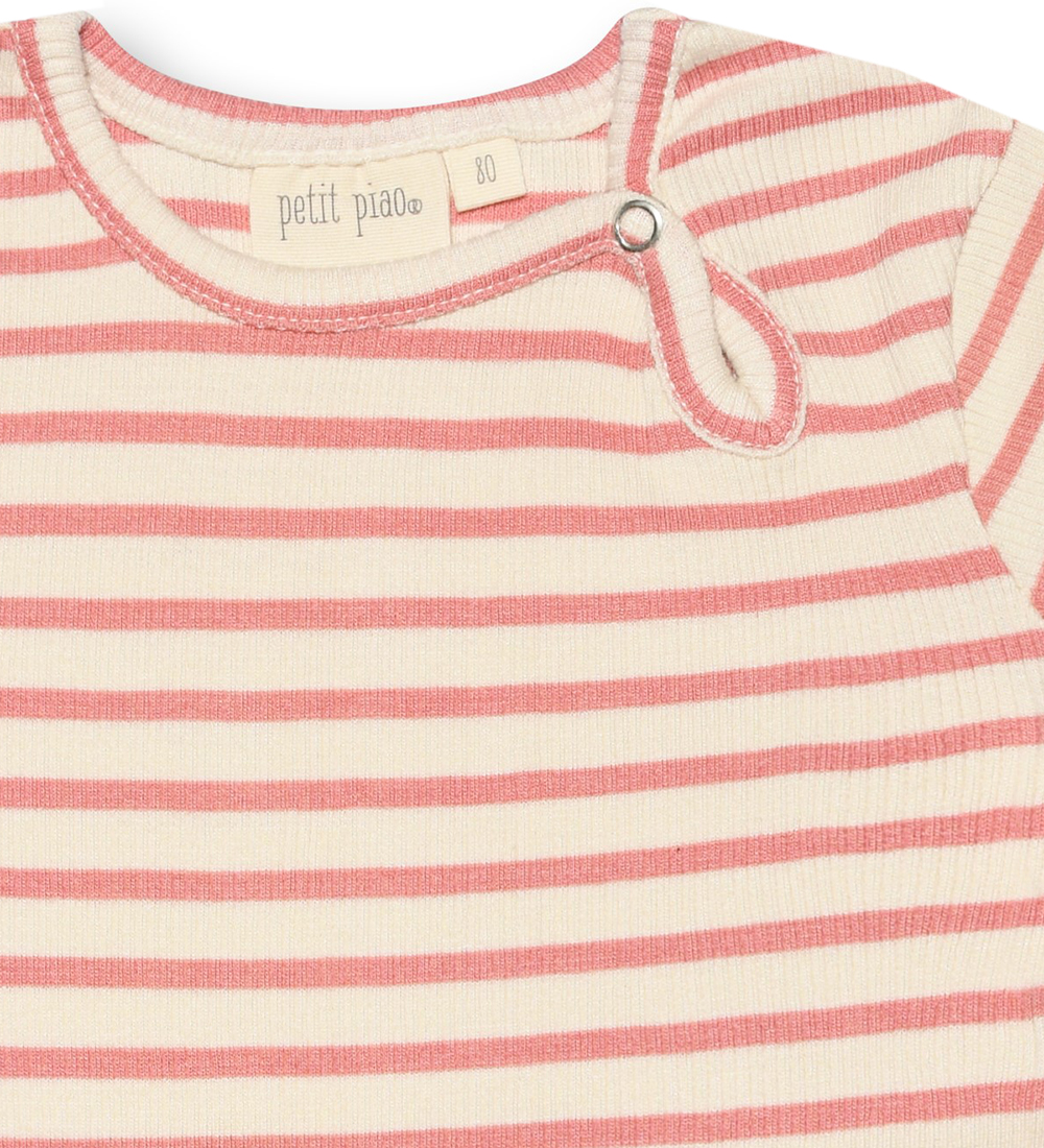Petit Piao Sommerdragt - Rib - Modal - Sea Shell Pink