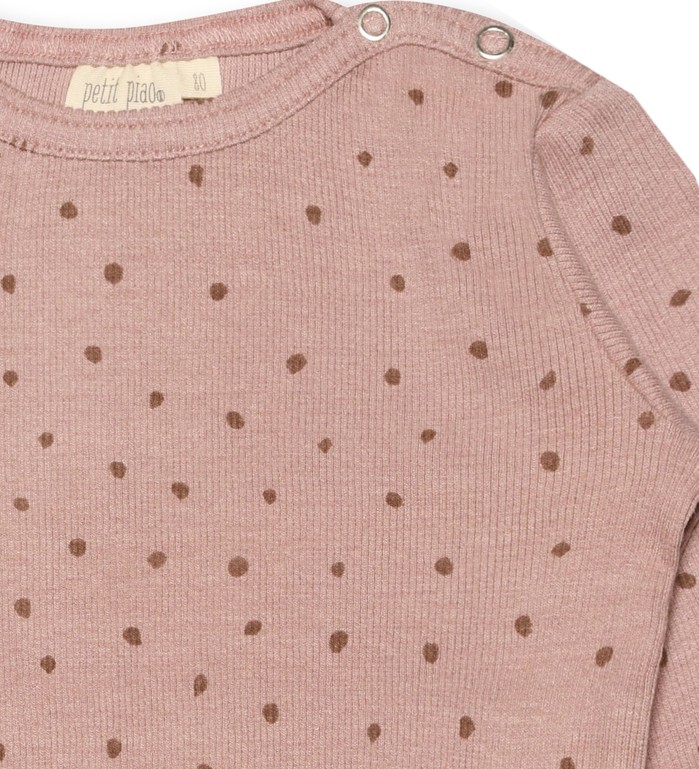 Petit Piao Bluse - Rib - Modal - Rose Fawn
