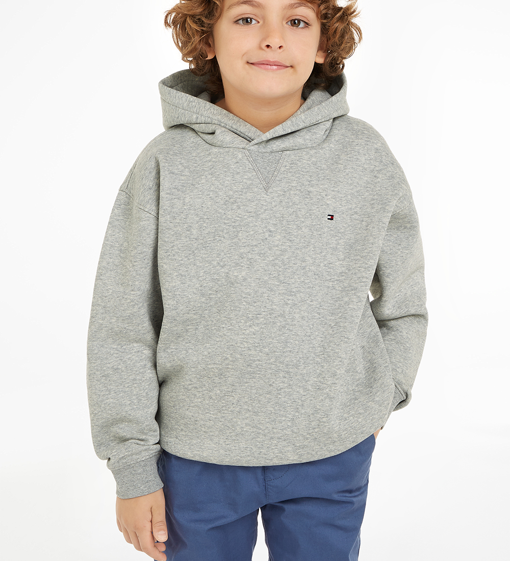 Tommy Hilfiger Hættetrøje - Timeless - Light Grey Heather