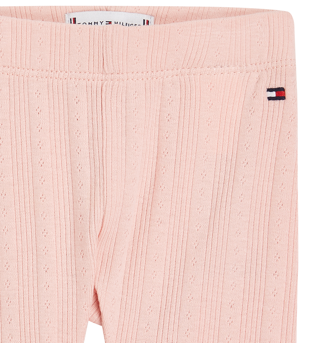 Tommy Hilfiger Leggings - Flower Pointelle - Soft Rose